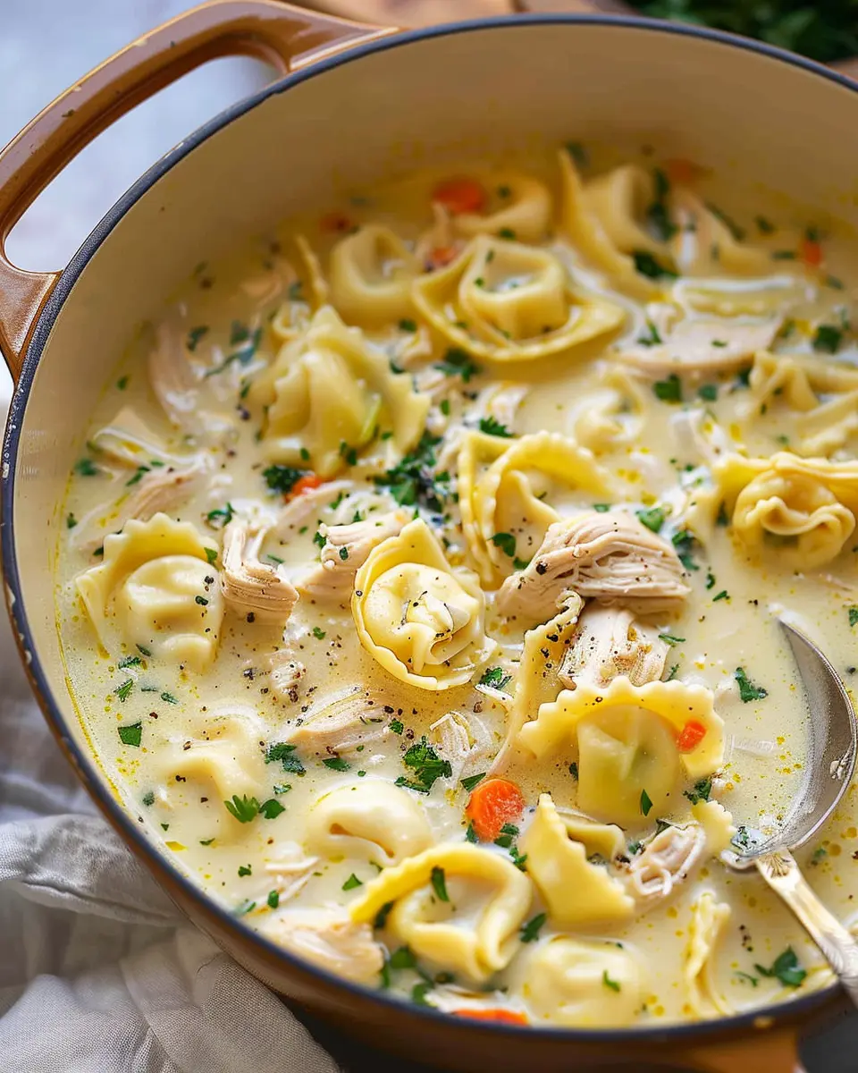 Creamy Chicken Tortellini Soup: The Best Comfort Food Delight