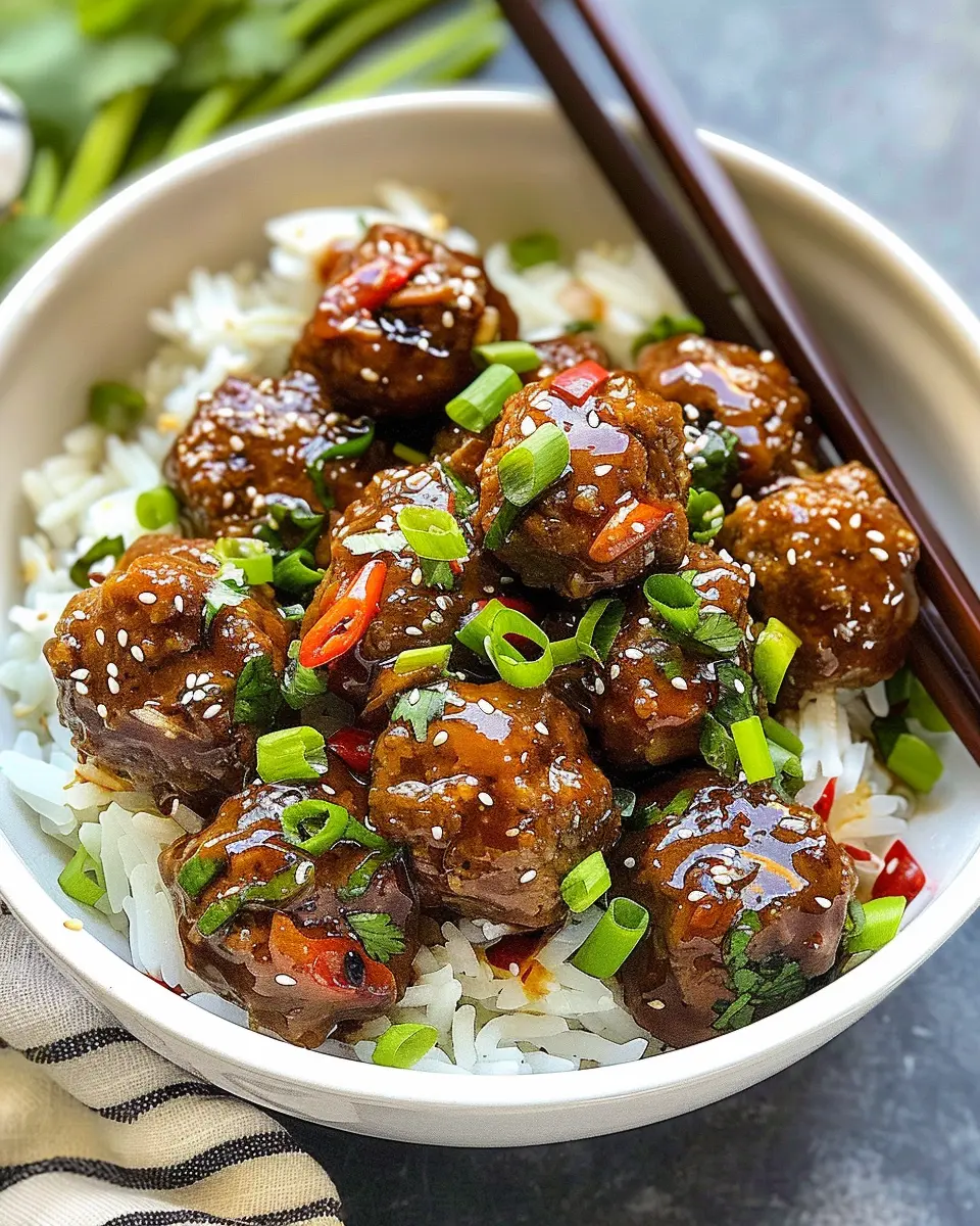 Mongolian Beef Meatballs: Easy and Flavorful Comfort Food