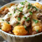 Tater Tot Breakfast Bowl with Sausage Gravy Recipe