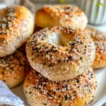 Homemade Fluffy Everything Bagels
