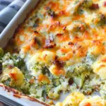 Loaded Cauliflower Broccoli Casserole