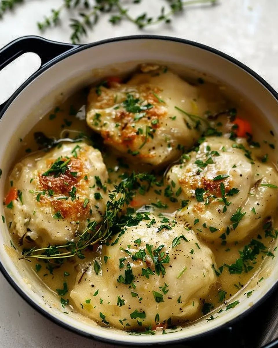 Springtime Chicken Dumplings with Fresh Herbs: A Cozy Delight