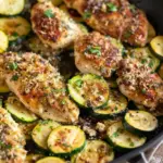 Skillet Parmesan Chicken and Zucchini