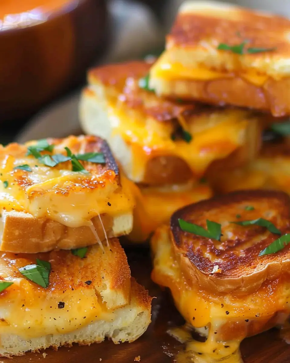 Grilled Cheese Sliders: Indulgent Treats with Hawaiian Rolls
