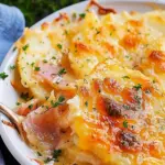Cheesy Scalloped Potatoes with Ham
