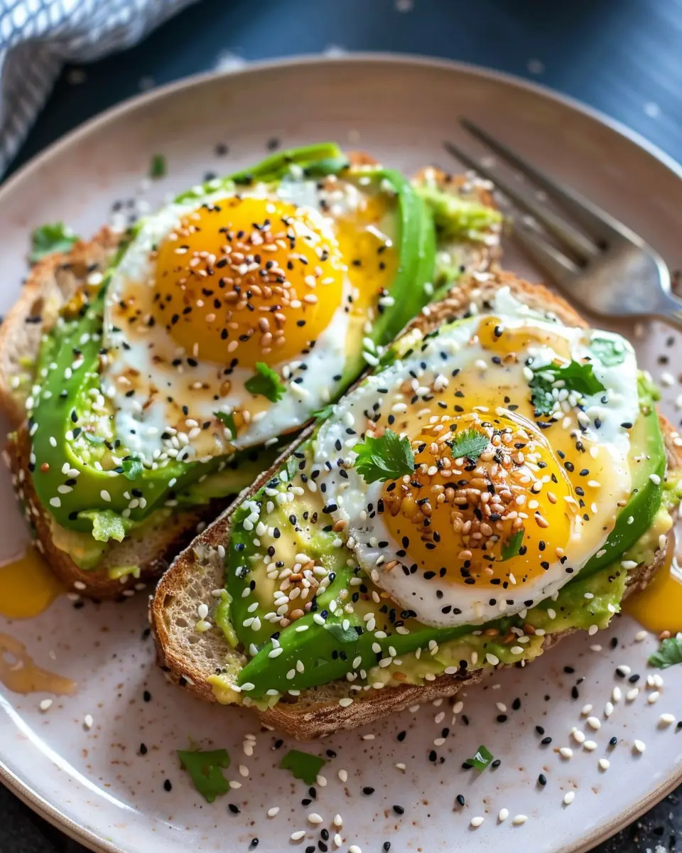 Easy Everything Seasoning Avocado Toast with Turkey Bacon Delight