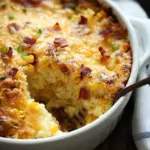 Slow Cooker Bacon Cheddar Corn Spoon Bread