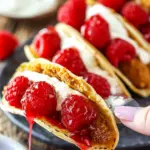 Raspberry Cheesecake Tacos