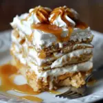 Ritz Cracker Salted Caramel Icebox Cake