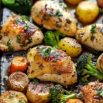 Sheet Pan Garlic Butter Chicken and Veggies
