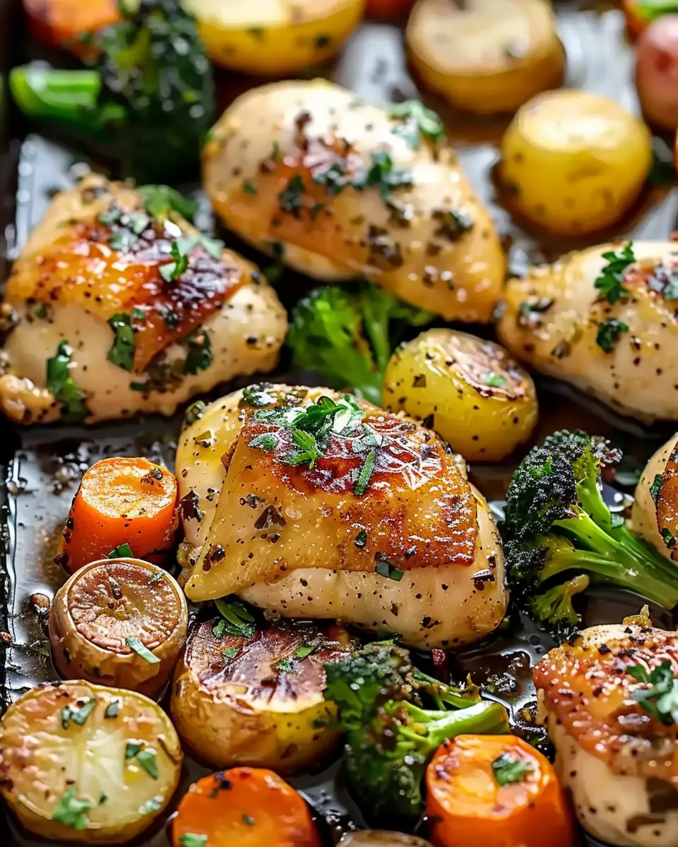 Sheet Pan Garlic Butter Chicken and Veggies: Easy Family Delight