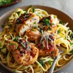 Lazy garlic chicken with butter noodles
