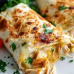 Cheesy Garlic Chicken Wraps