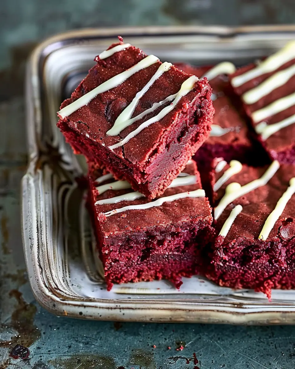 Easy One Bowl Fudgy Red Velvet Brownies Recipe: Indulgent Delight in Minutes