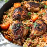 One Pot Caribbean Jerk Chicken & Rice