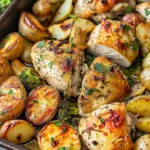 Sheet Pan Garlic Butter Chicken Meal