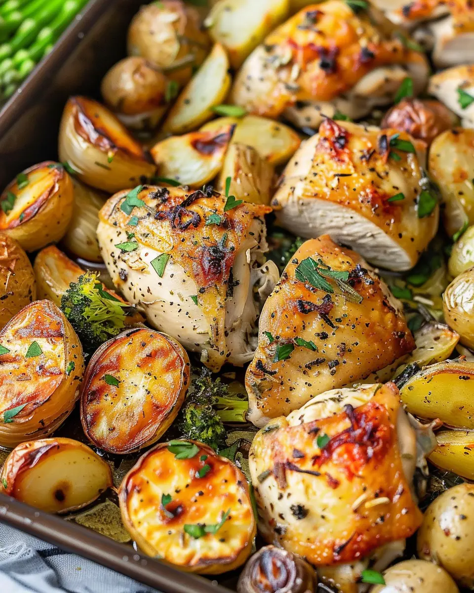 Sheet Pan Garlic Butter Chicken Meal: Easy and Delicious Dinner Option