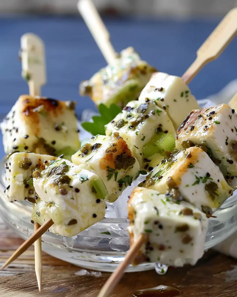 Sheep cheese skewers: Easy and Flavorful Appetizer Recipe