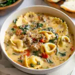 Creamy Sausage Tortellini Soup