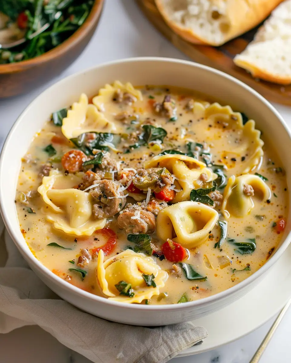 Creamy Sausage Tortellini Soup: A Cozy Indulgence for All