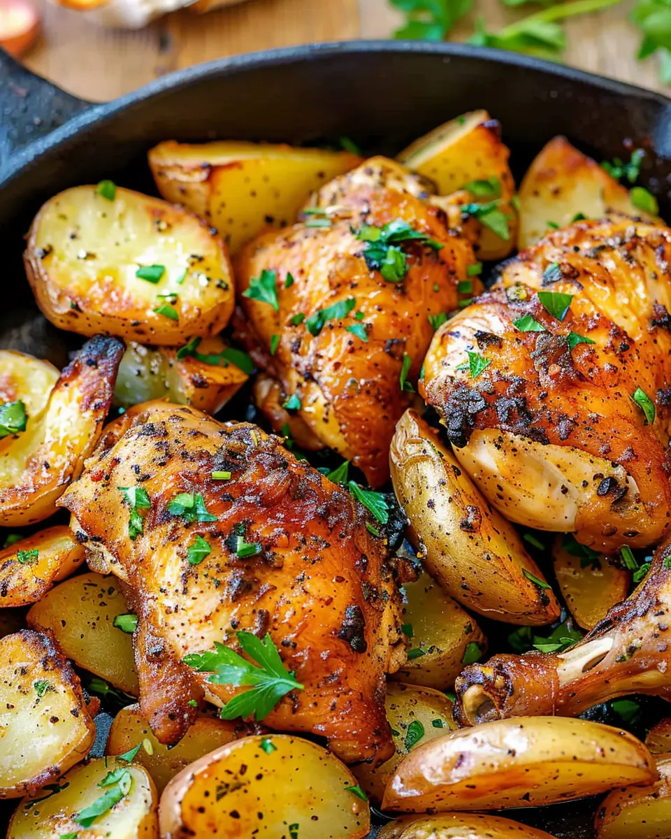 Garlic Butter Chicken and Potatoes: A Delightfully Simple Recipe