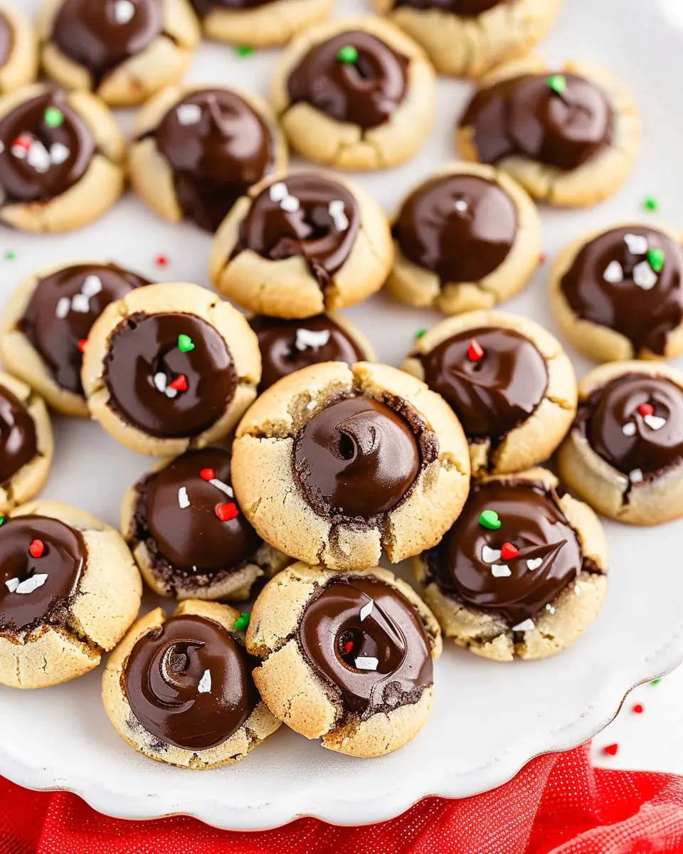 Chocolate Thumbprint Cookies