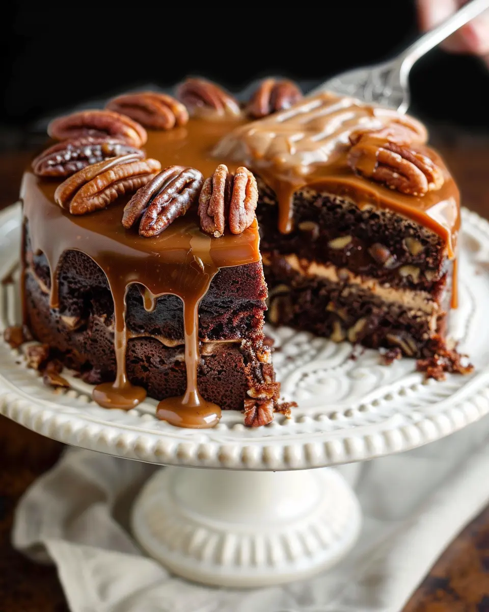Salted Caramel and Pecan Chocolate Cake: The Indulgent Delight