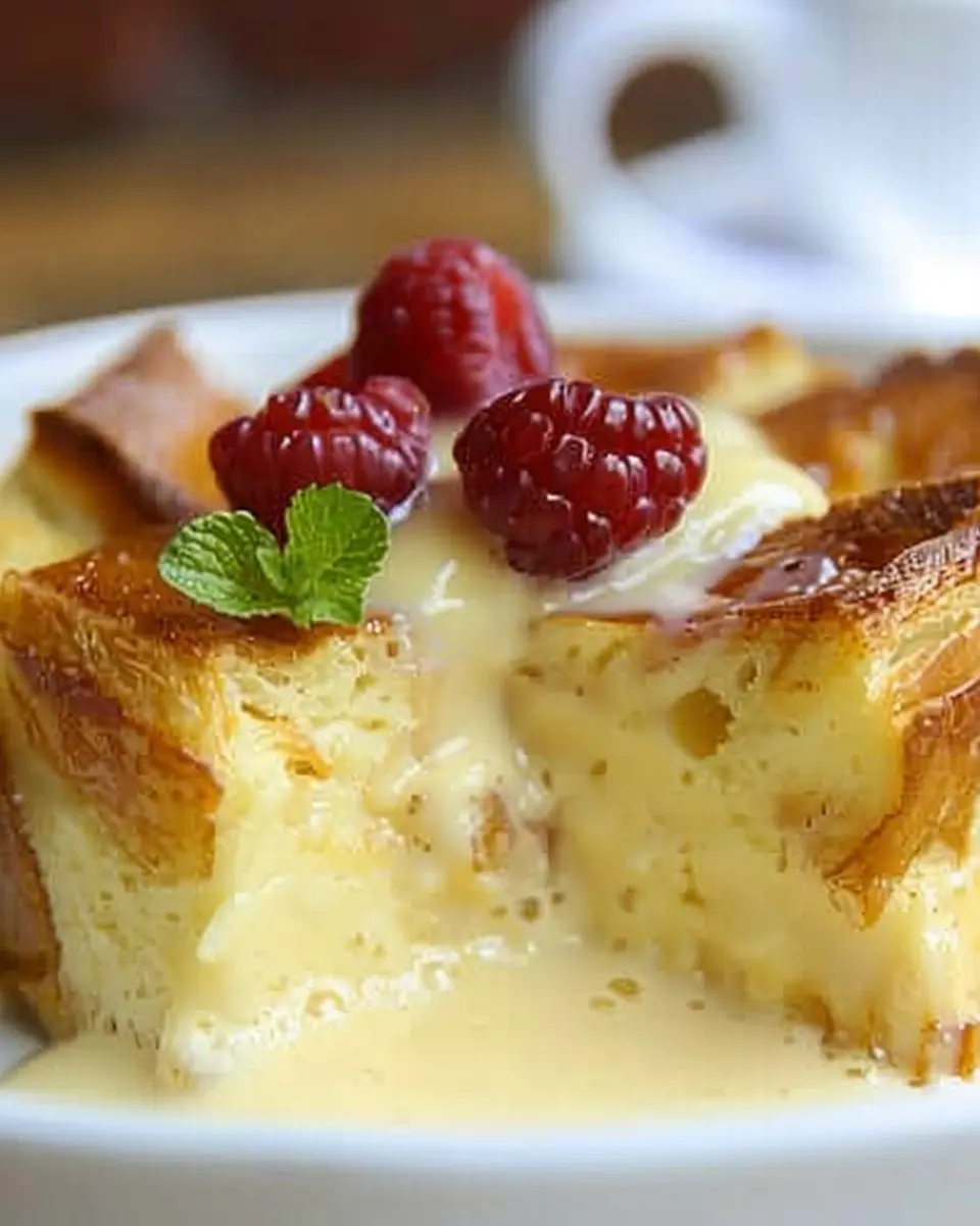 Custard Bread Pudding: The Best Indulgent Recipe with Vanilla Sauce