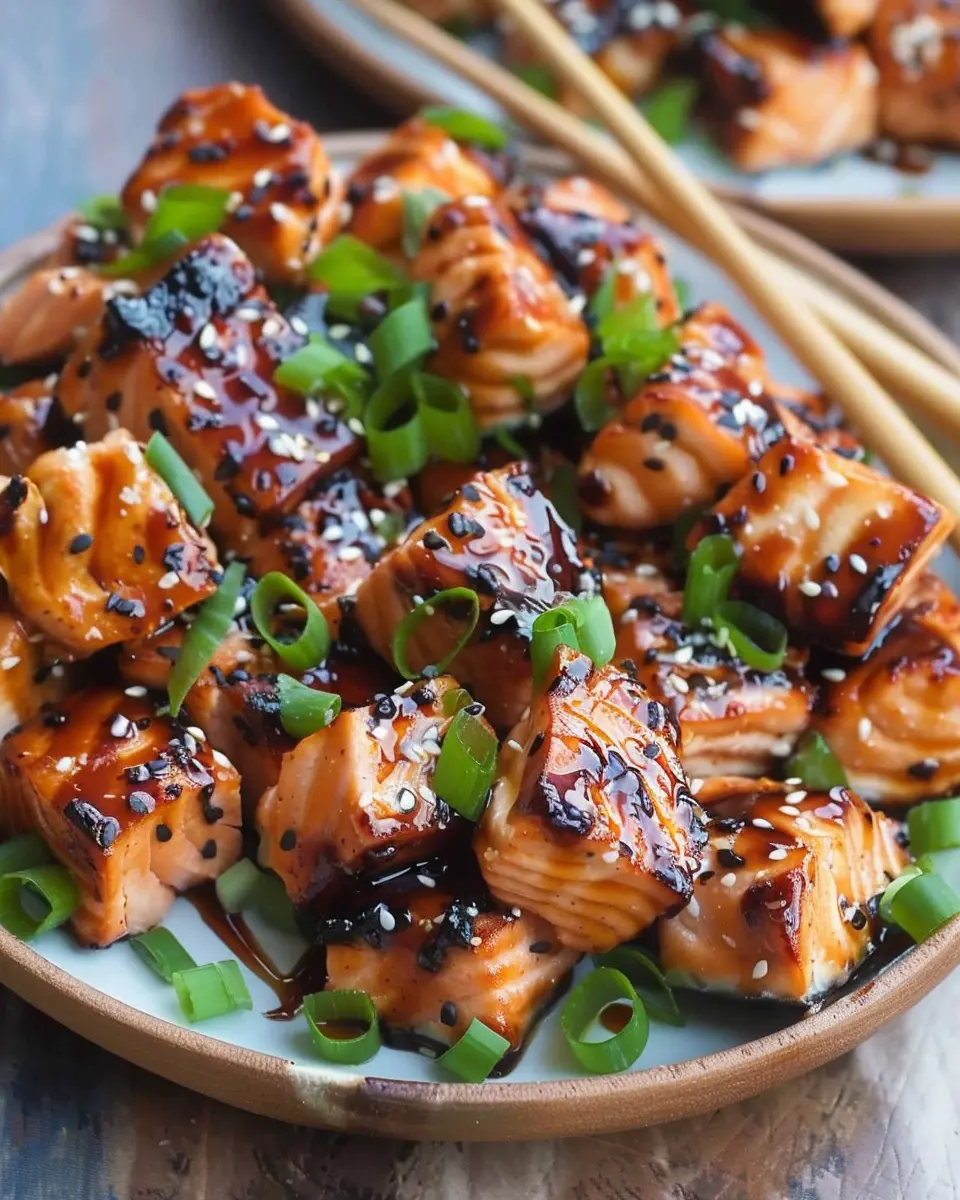 Irresistible Teriyaki Salmon Bites: A Juicy Homemade Delight