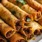 Cheesy Beef Baked Taquitos