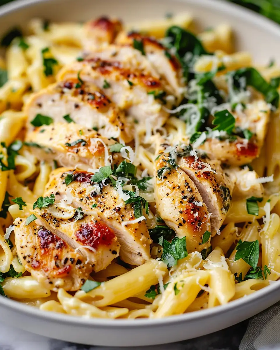 Healthy Garlic Parmesan Chicken Pasta: A Quick and Indulgent Delight