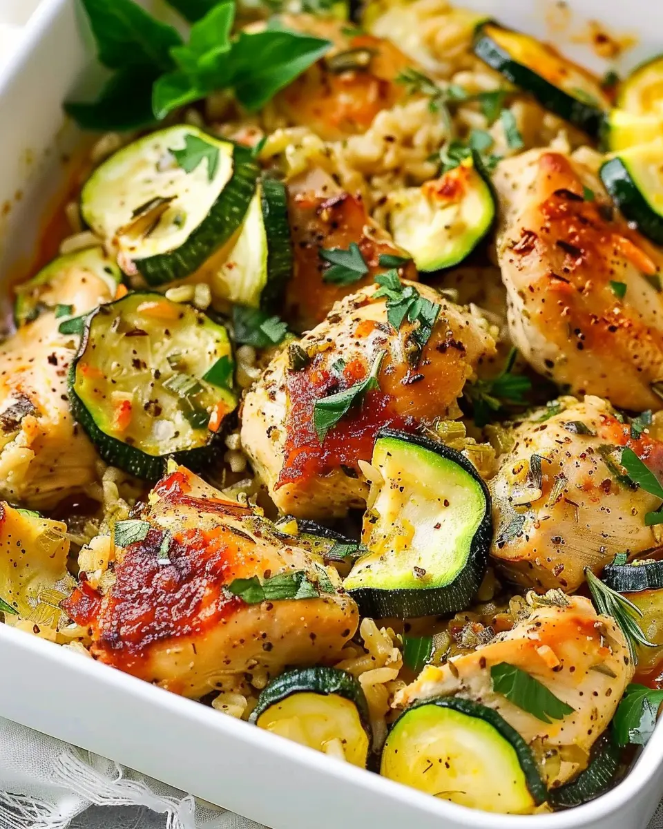 Easy Baked Chicken and Zucchini Recipe for a Healthy Delight
