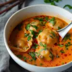 Coconut Curry Soup with Dumplings