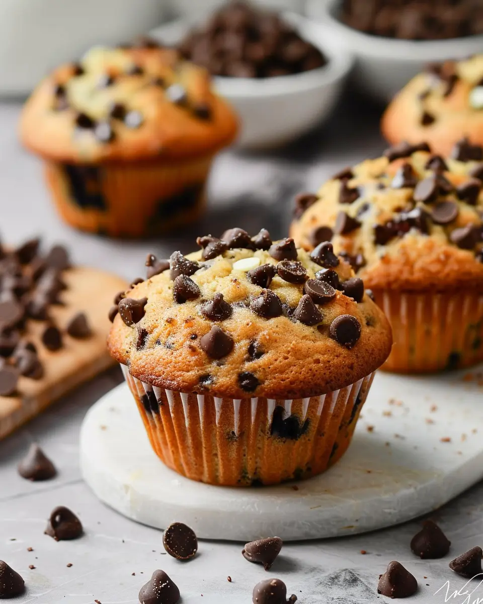Bakery-Style Chocolate Chip Muffins: The Best Homemade Delight