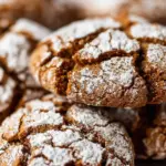 Gingerbread Crinkle Cookies