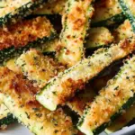 Easy Air Fryer Zucchini Fries with Garlic and Parmesan