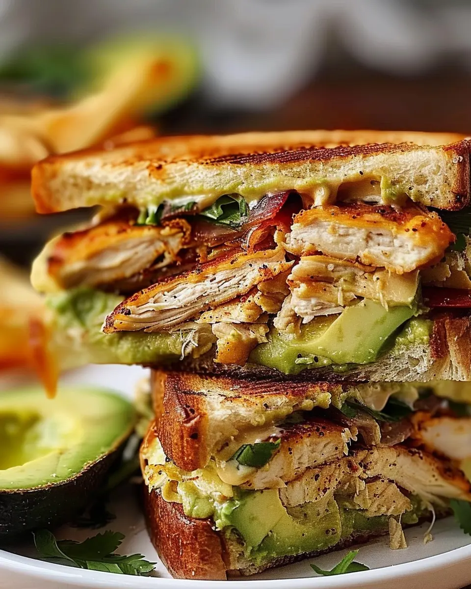 Chicken Avocado Melt Sandwich: A Juicy Twist on Comfort Food