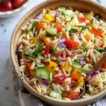 Rainbow Orzo Salad