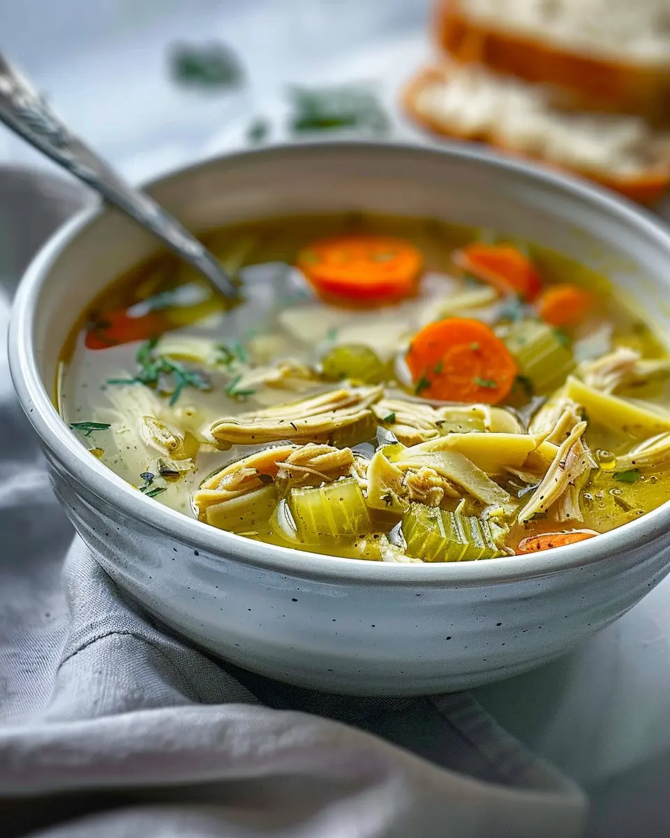 Slow Cooker Healthy Chicken Soup: Easy Comfort Food Delight