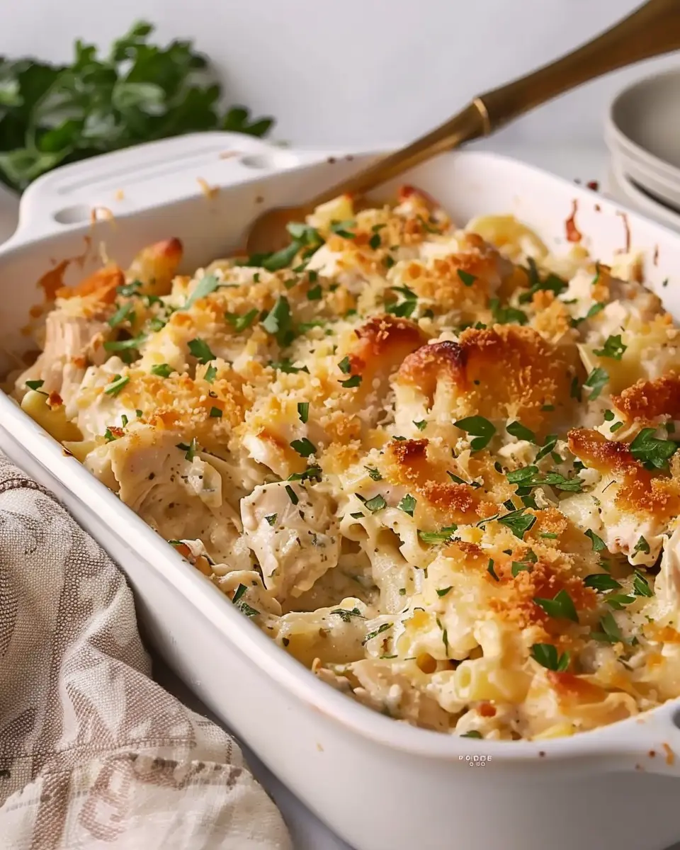 Million Dollar Chicken Casserole with Savory Turkey Bacon Delight