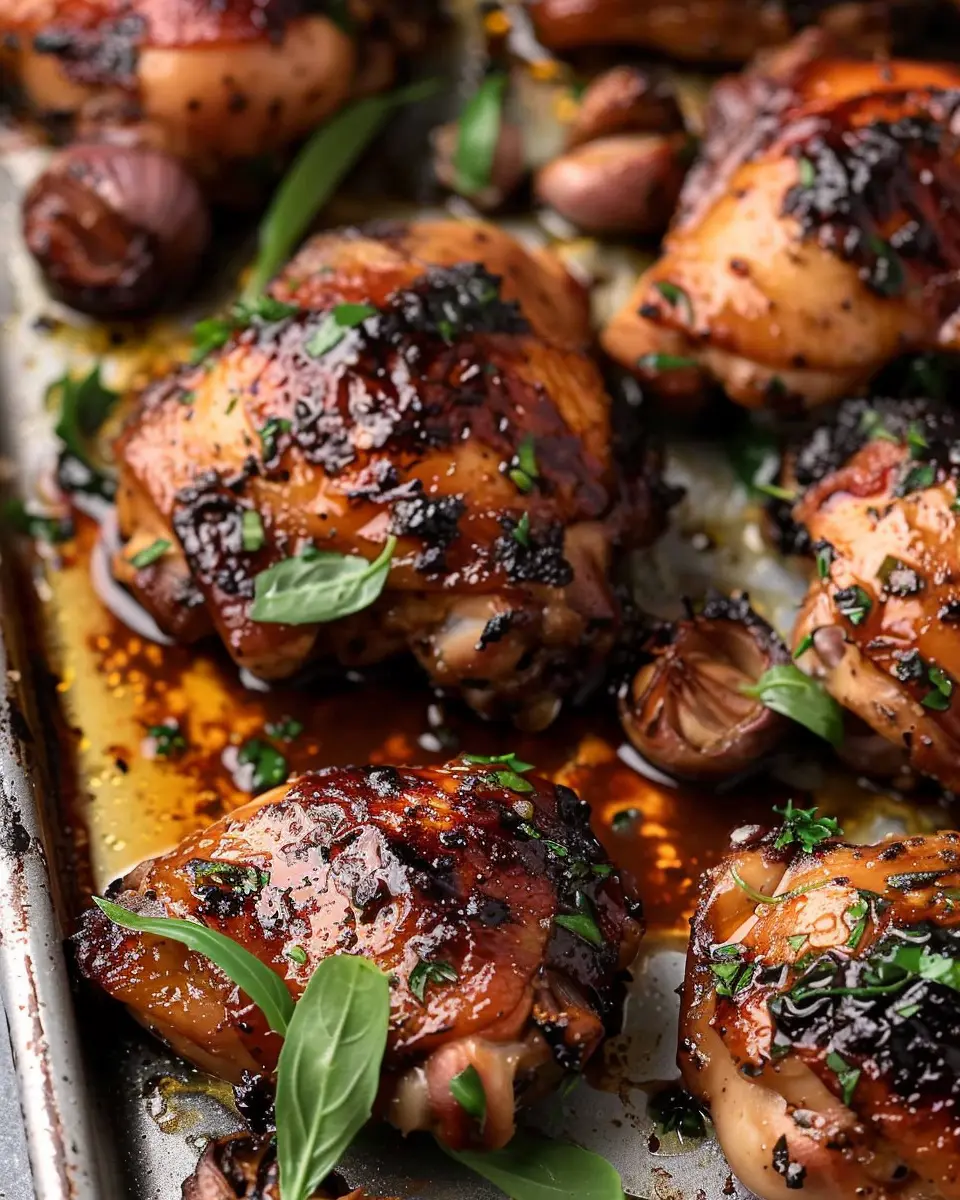 Oven Roasted Balsamic Chicken Thighs for Juicy Flavor Lovers