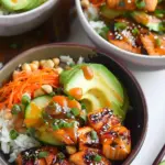 Sweet & Spicy Salmon Rice Bowls