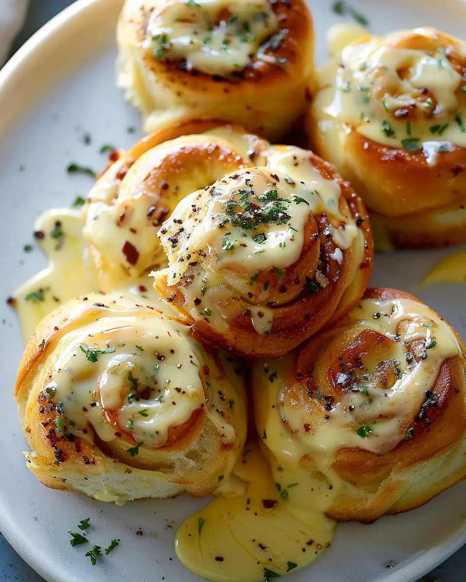 Savory Breakfast Rolls Drizzled With Bearnaise for a Gourmet Start