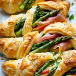 Prosciutto Asparagus Puff Pastry Bundles