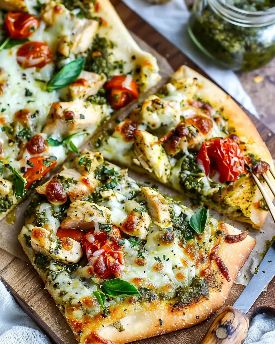 Pesto Chicken Flatbread: Easy Recipe for Weekend Delights