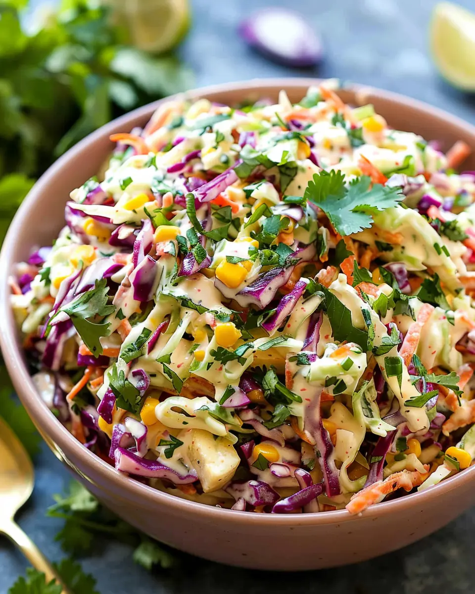 Mexican Coleslaw: A Fresh Twist with Turkey Bacon and Chicken Ham