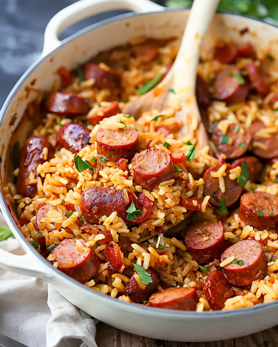 One-Pot Smoked Sausage and Rice: A Quick and Flavorful Family Feast
