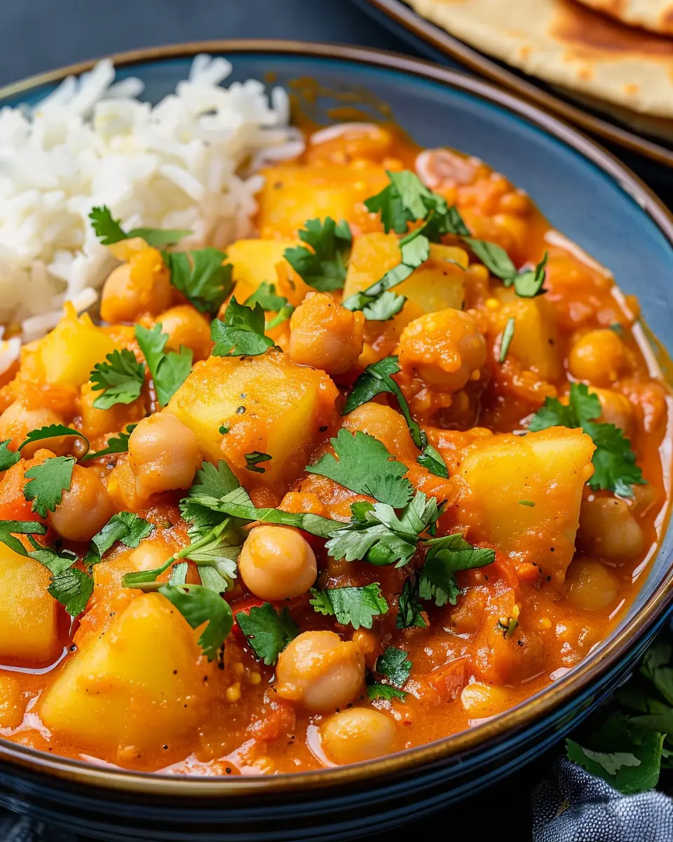 Easy Chickpea and Potato Curry: A Flavorful Home-Cooked Delight