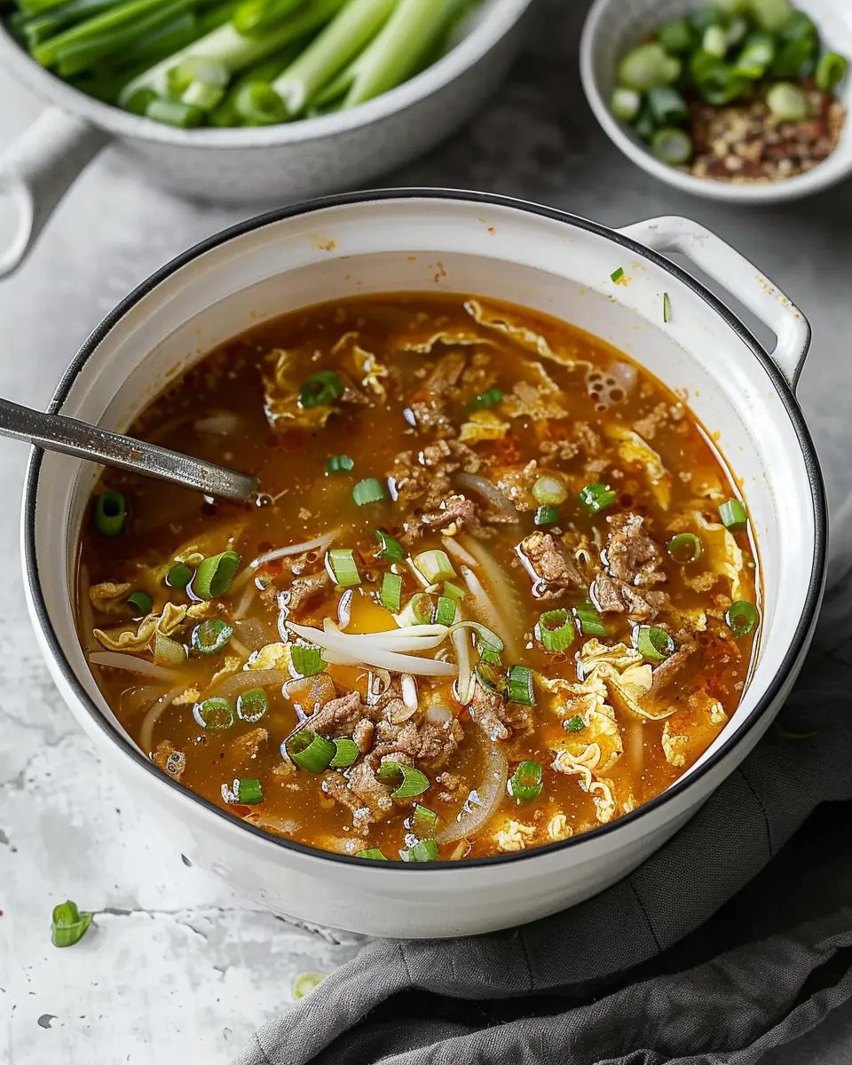 Easy Egg Roll Soup: A Comforting Twist with Turkey Bacon &amp; Chicken Ham