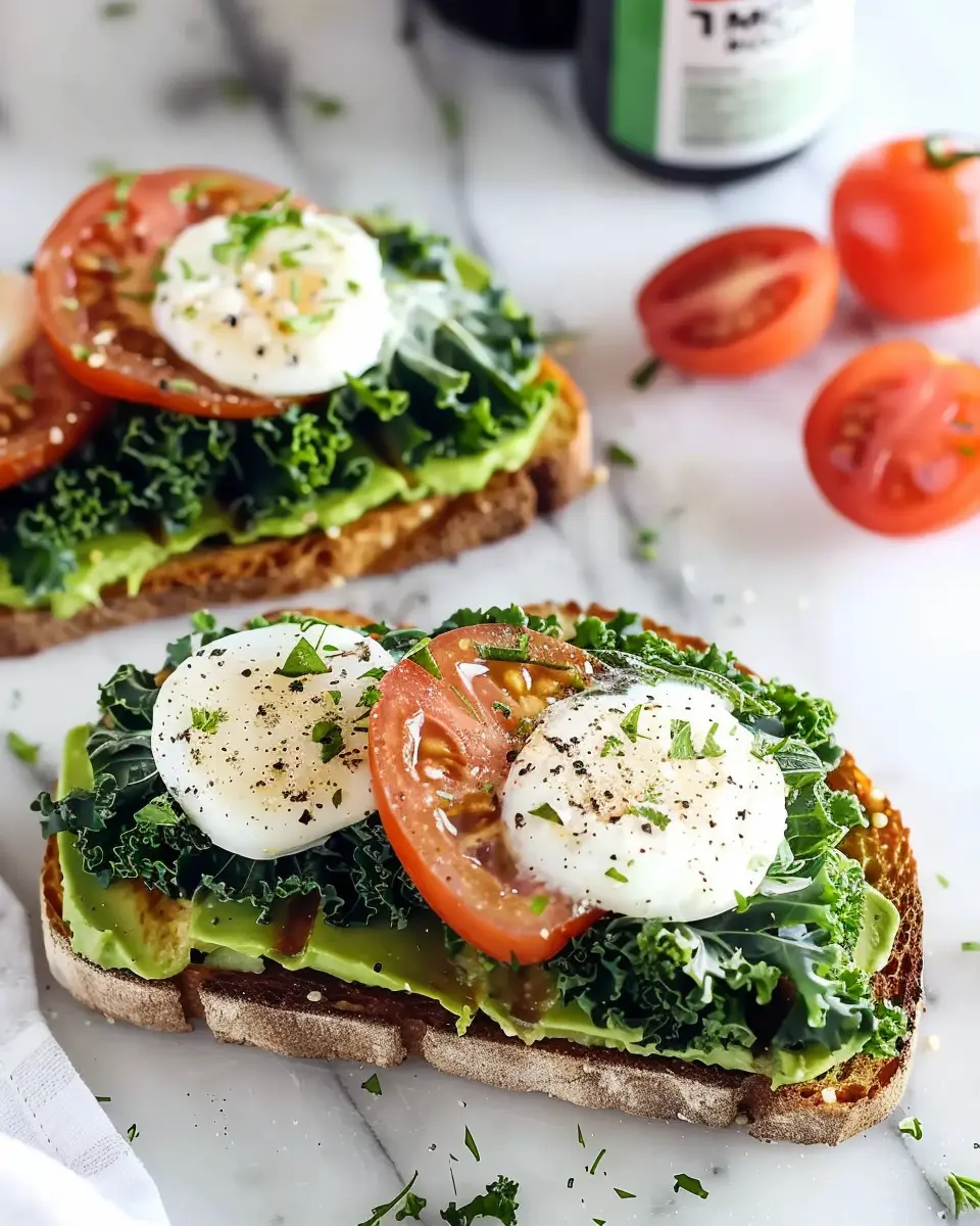 Avocado Toast with Garlicky Kale: The Best Healthy Delight
